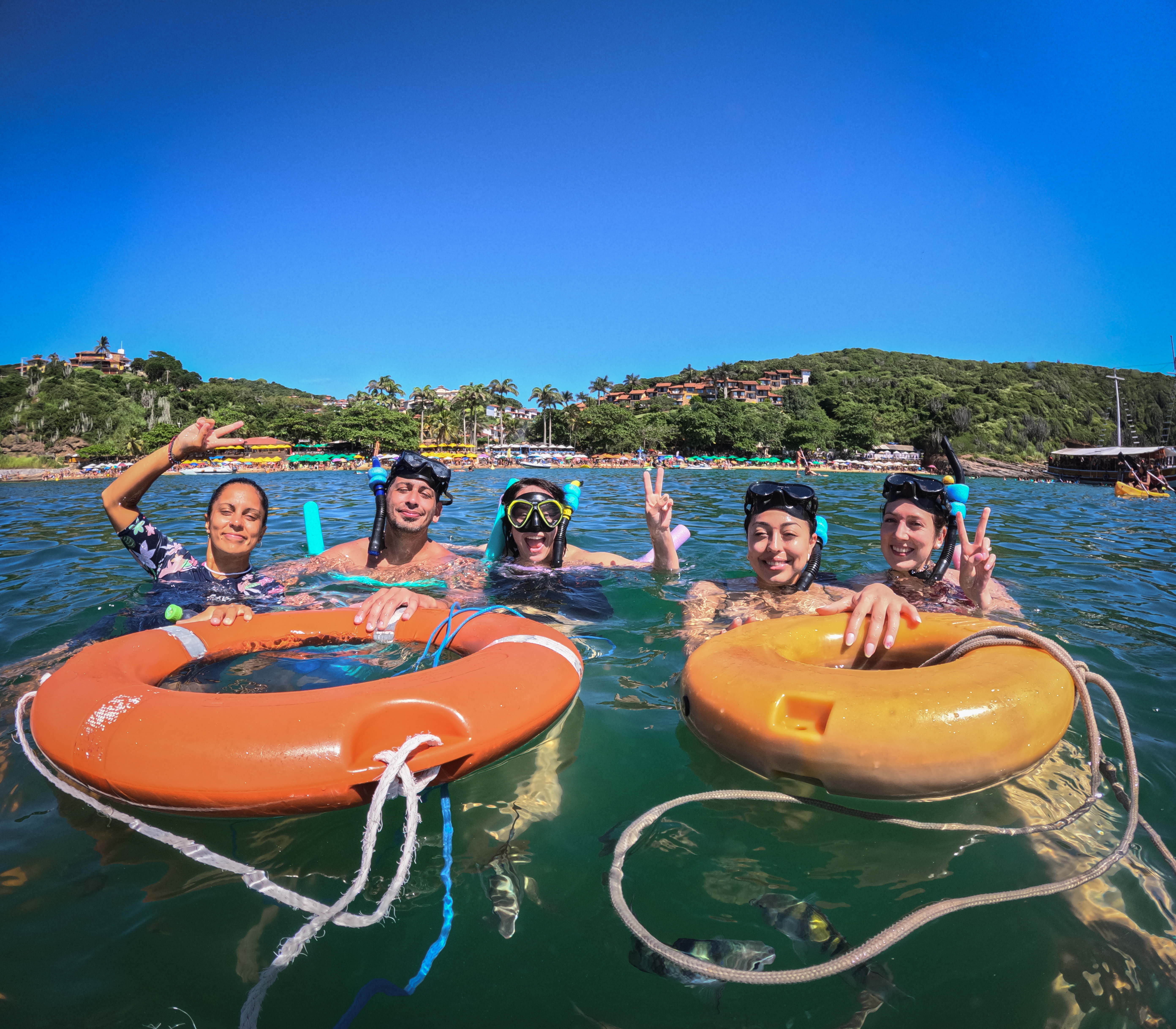 Snorkel com boias